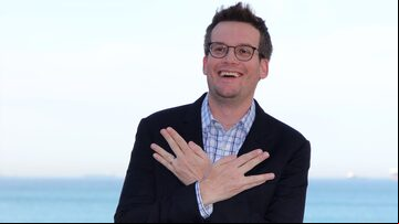 O escritor John Green em 2015, no Rio de Janeiro